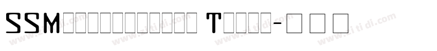 SSMetroviation Three字体转换